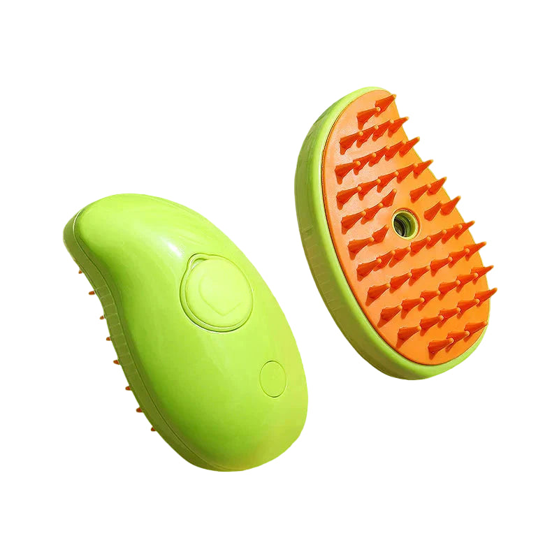 electric cat steam brush green orange