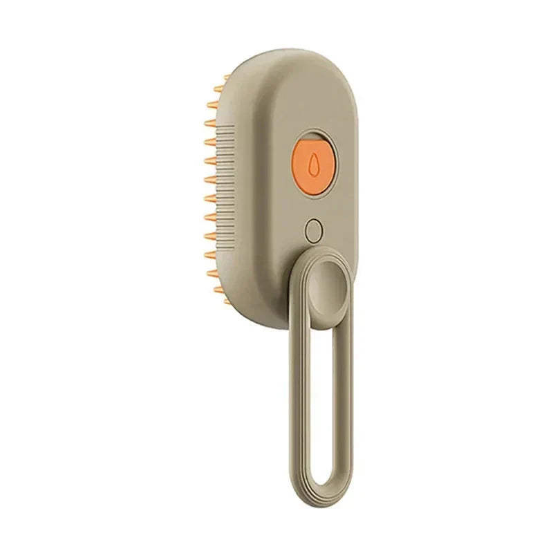 electric pet steam brush orange grey