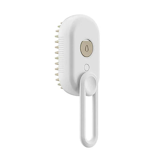 electric steam brush for pets white