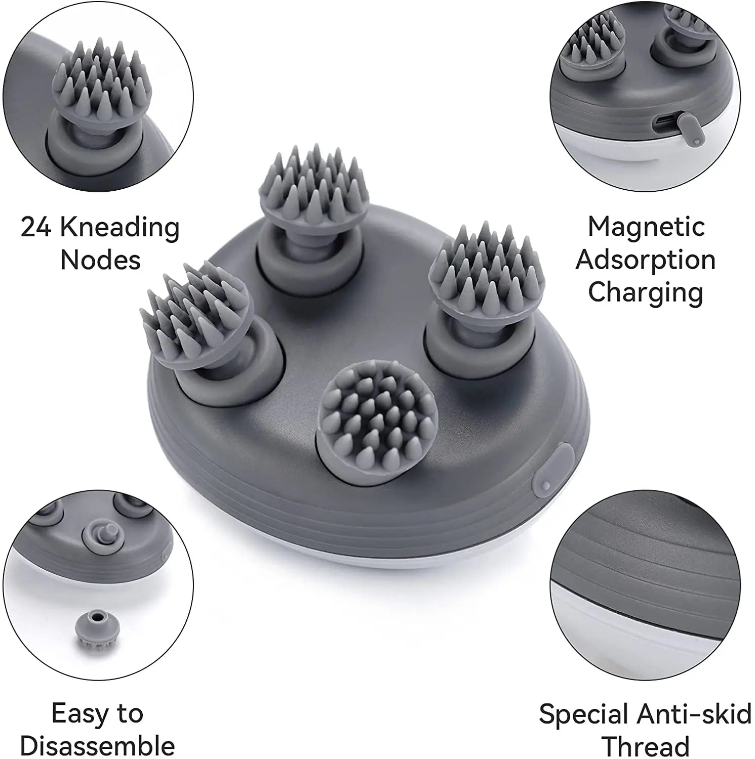 grey pet massage device